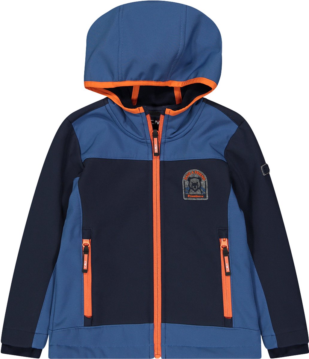 Softshell hooded jack voor kinderen CMP Blauw