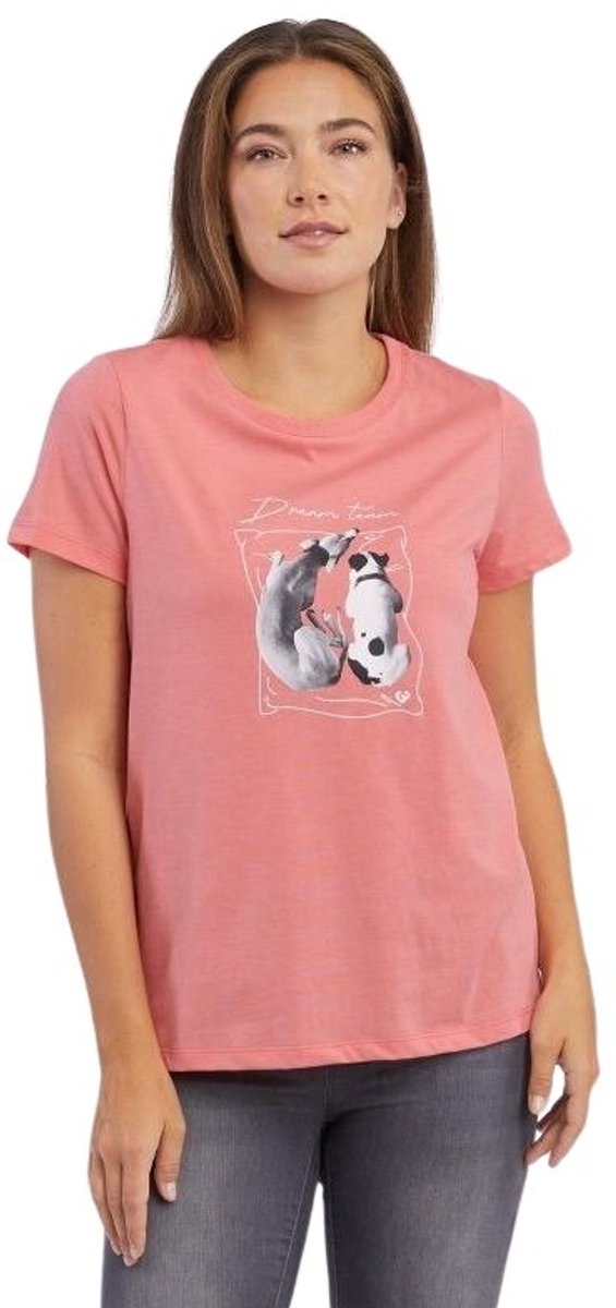 Dames-T-shirt Ragwear Adori Gots Roze