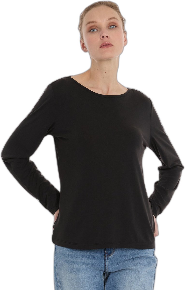 Dames-T-shirt met lange mouwen Ragwear Wendana Zwart