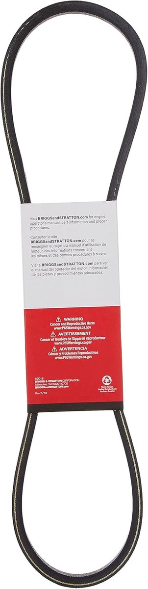 Maaierdek Riem - Vervangende riem - Gazononderhoud - Exacte OEM specificaties - 50 inch - Zwart — afbeelding 4