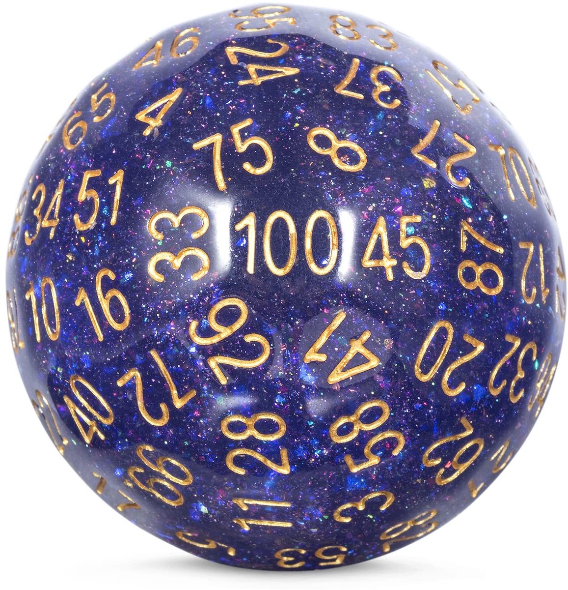 Omgoods - D100 Resin Dobbelsteen met Organza Pouch voor DND Spellen