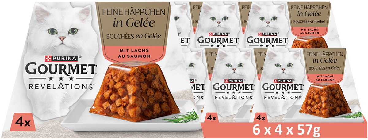 Gourmet GOURMET Revelations Fine Cuts with Salmon (6 x 4 x 57g)