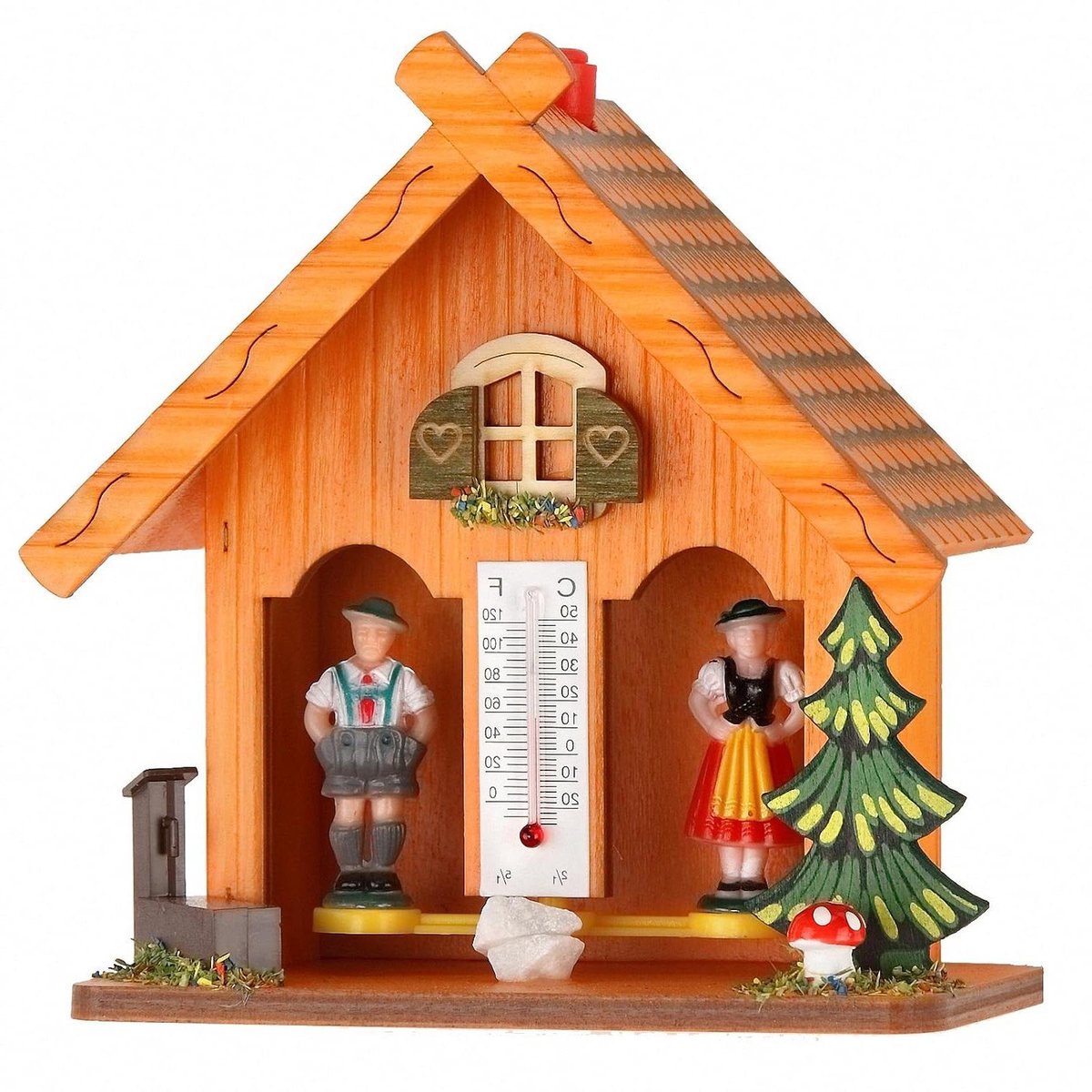 Weerhuisje - Weerstation Huisje - Weersvoorspelling Thuis - Gemaakt in Duitsland - Niet Gespecificeerd - Oranje
