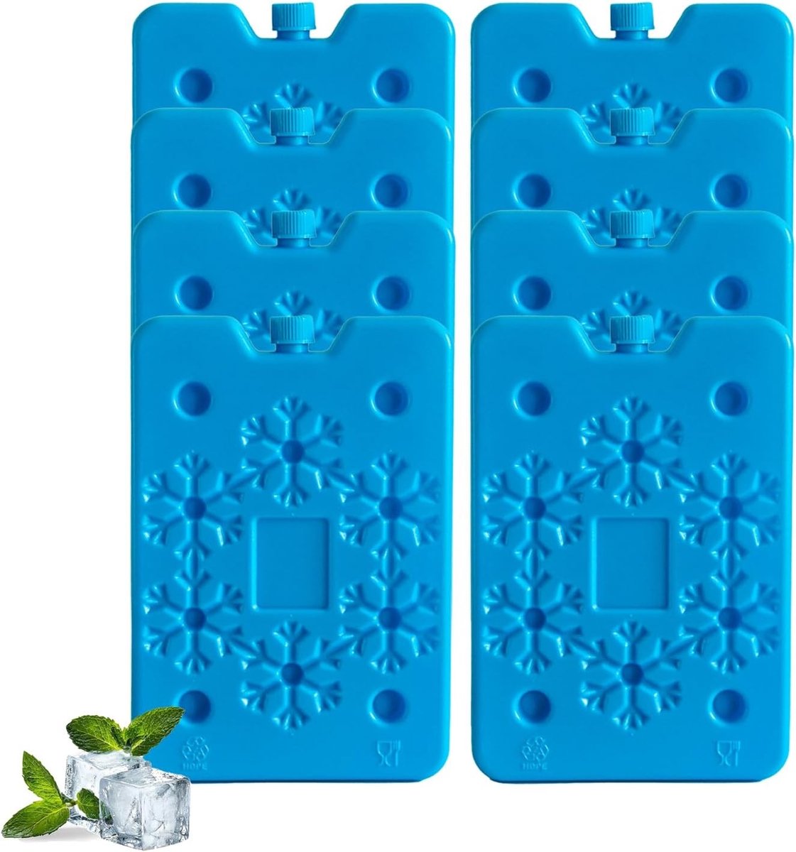 Koelaccu's voor Koeltas - Blauw - 400 ml - Herbruikbaar en Ultradun Koelelement - Voor Outdooractiviteiten