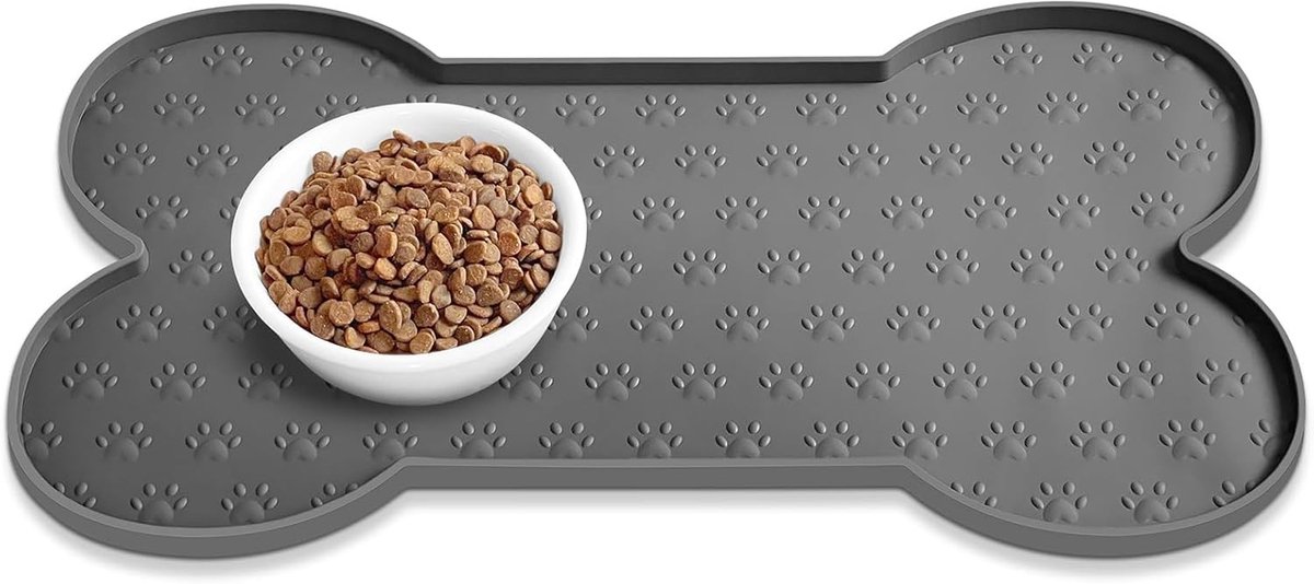 Voedingsmat voor Huisdieren - Donkergrijs - 30 x 45 cm - Snel Absorberend en Duurzaam - Voor Honden en Katten
