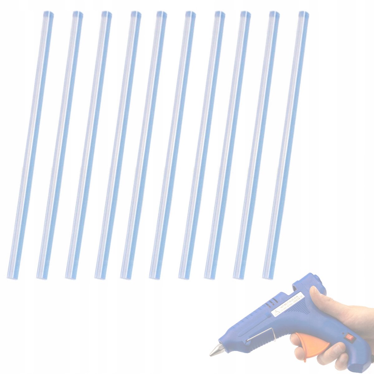 Rosfix Lijmstaven voor Lijmpistool - Universeel, Transparant - 11x300 mm, 10 Stuks, 30–40s Binding
