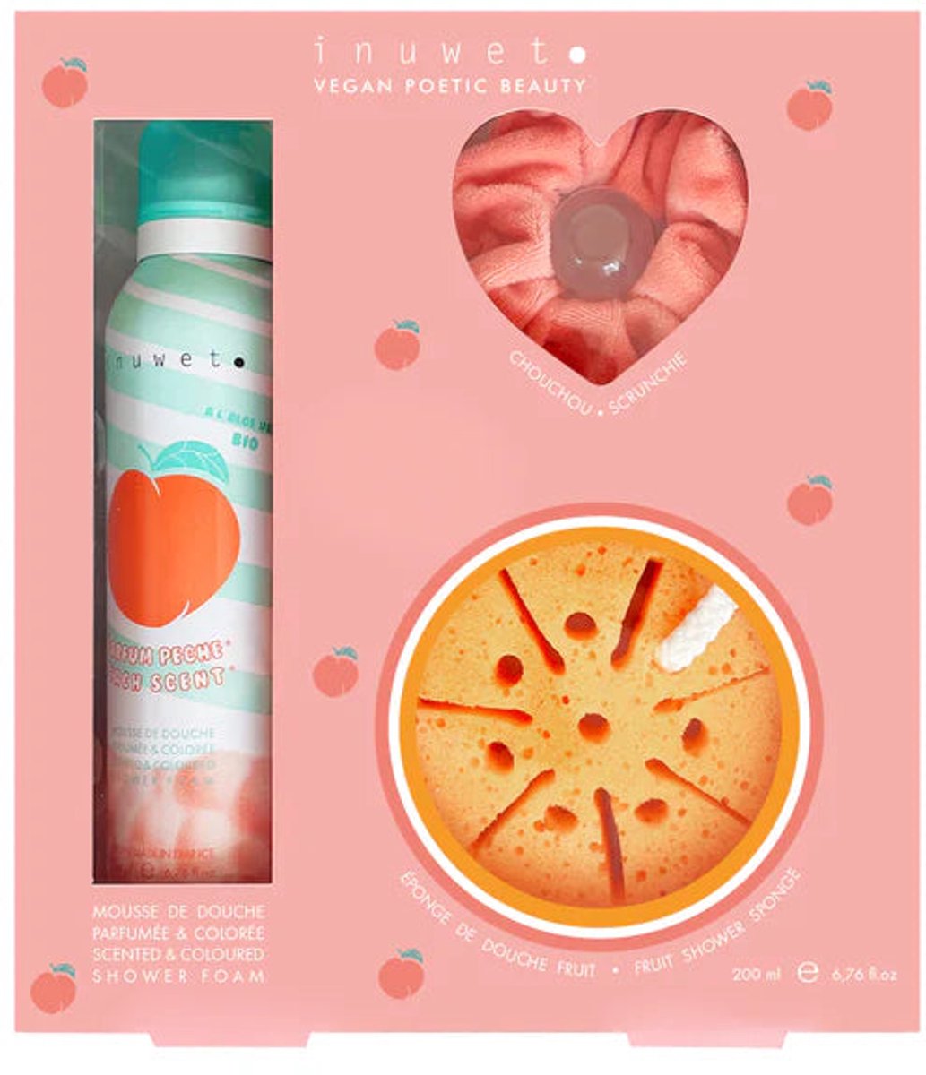 Coffret de mousse de douche pour enfant "Bubble peach" - INUWET