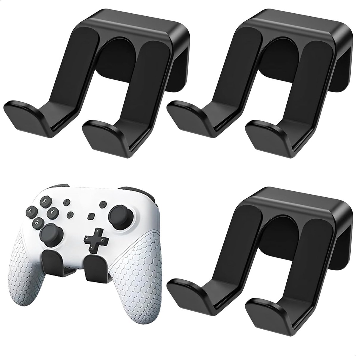 Universele Wandbeugel voor Controllers en Hoofdtelefoons, Set van 3 - Ideaal voor Gaming Accessoires en Ruimtebesparing
