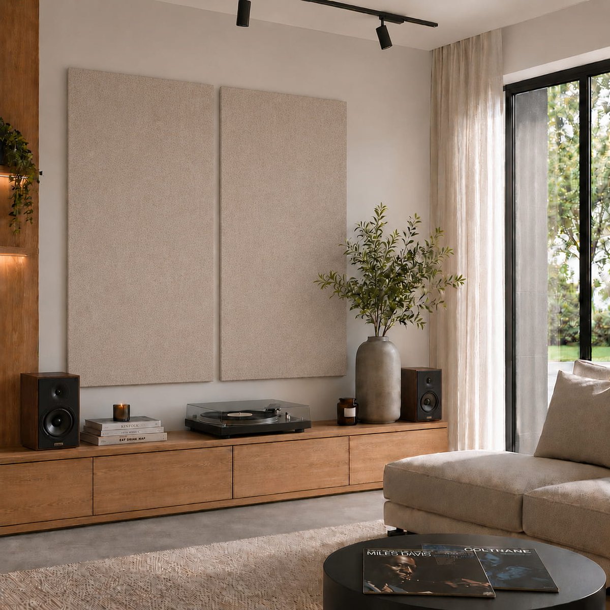 Vilt Wandpaneel - Lichtbruin - 60x100cm - Kamer26