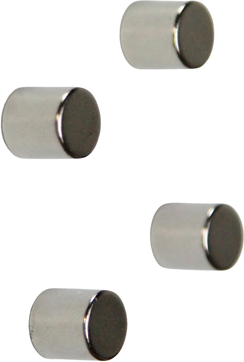 Magneet Neodymium Zilver - 4 Stuks - Kamer26