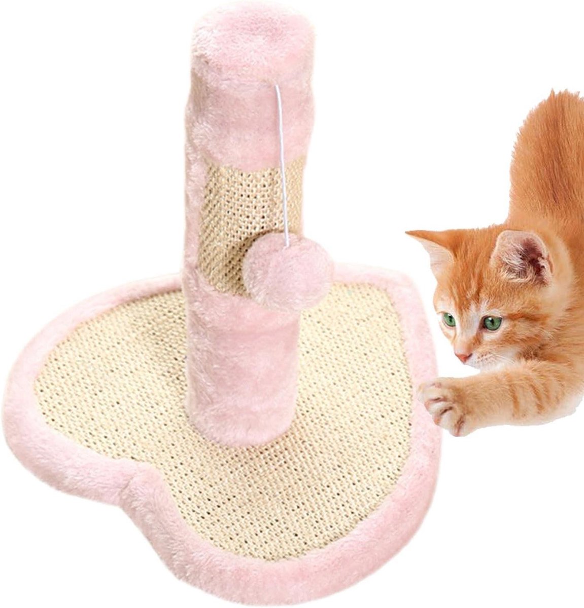 Katten Krabpaal - Krabmeubel Kitten - Meubels Beschermen - Bevordert Nagelsgezondheid - 35x35x15 cm - Liefde