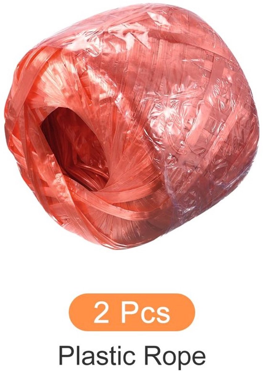 Touw 100m - Polyester/Nylon - Huishoudelijk - DIY - Gebundelde Verpakking - Rood - Koord