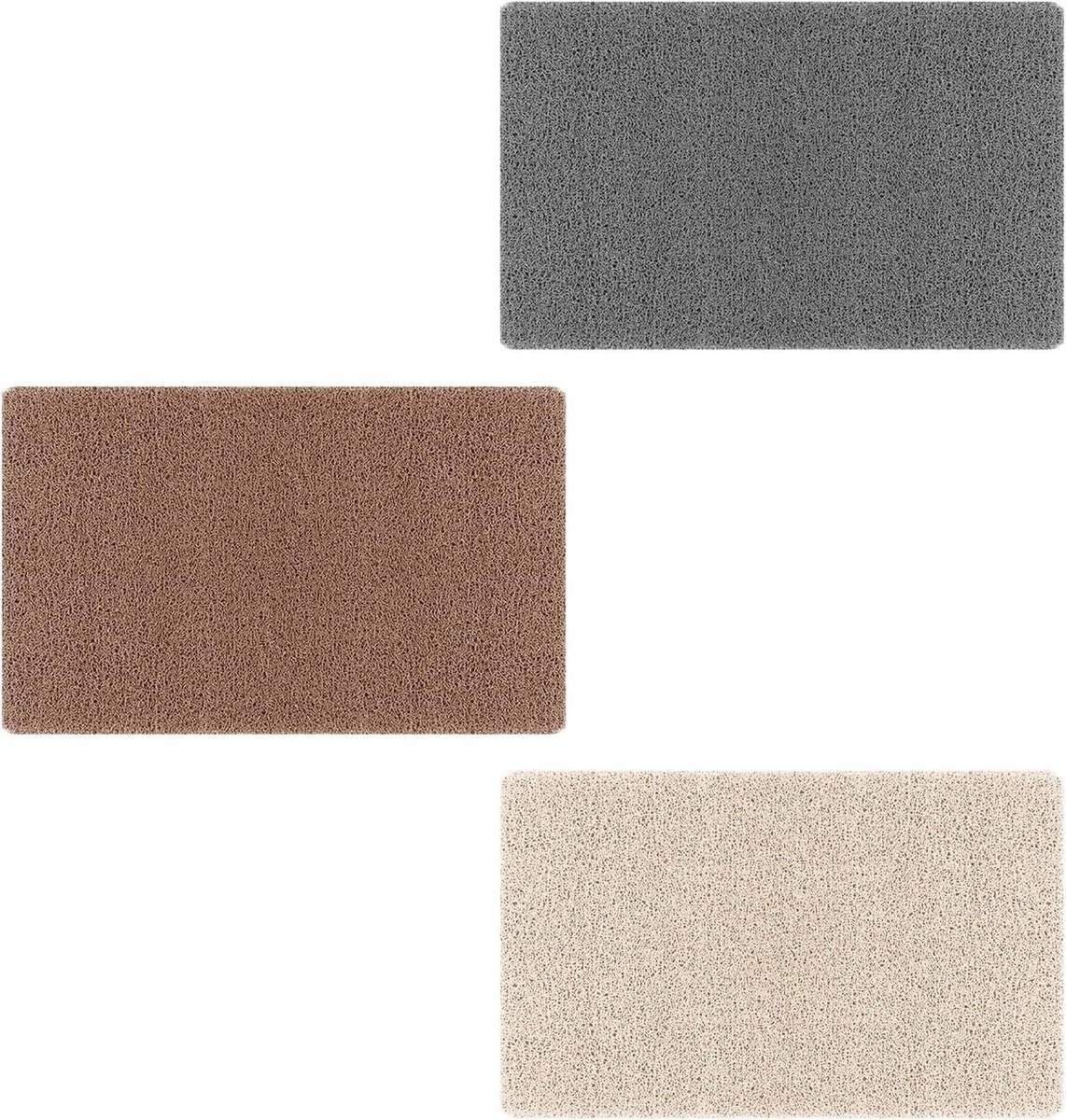 Badkuipmat - Douchemat Badkamer - Veilig Douchen - Geen Zuignappen - 40 x 60 cm - Bruin