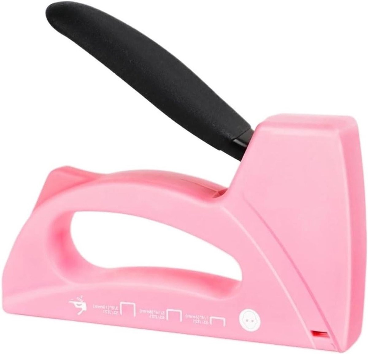 Nietpistool - Stoffeerpistool Tacker - Ambachten Stoffering DIY - Ergonomisch Ontwerp - 1600 Nietjes - Roze