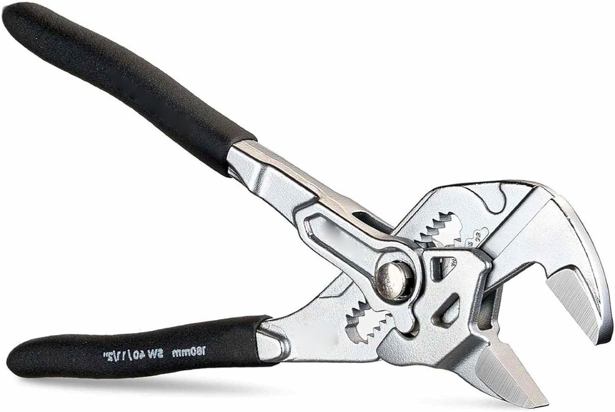 Verstelbare Pijptang - Leiding Sleutel - Loodgieterswerk Reparatie - Snelle Kaakaanpassing - 7 Inch 40 mm - Grijs