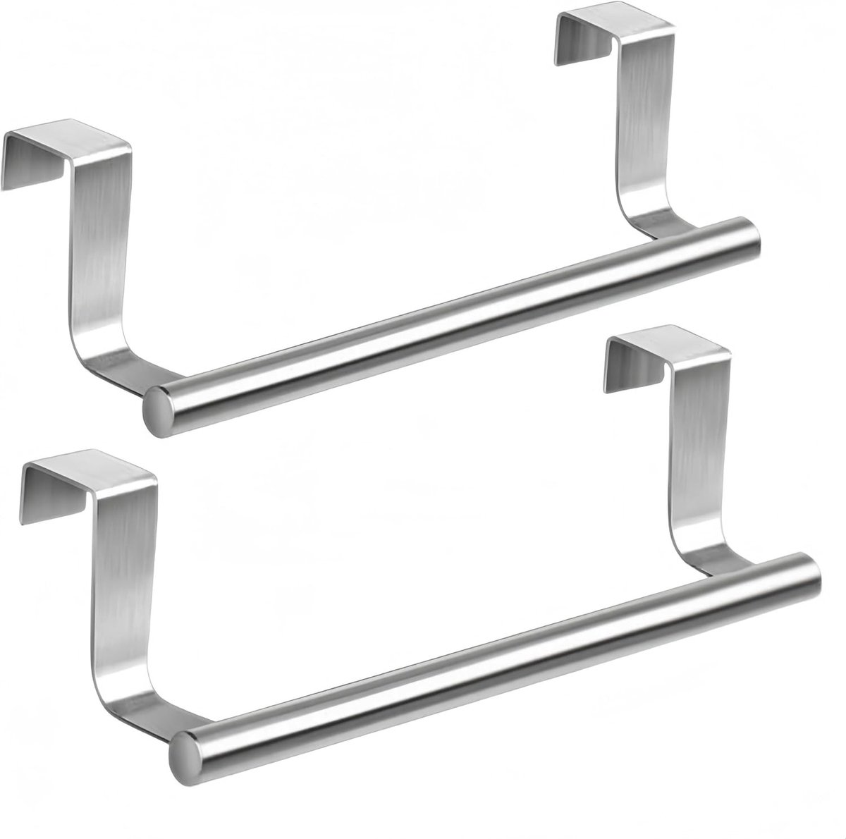 Handdoekrek voor radiator - Zilver - 23,6 x 5,5 x 6 cm - Roestvrijstalen Handdoekhouder om Op te Hangen - Voor Keuken en Badkamer