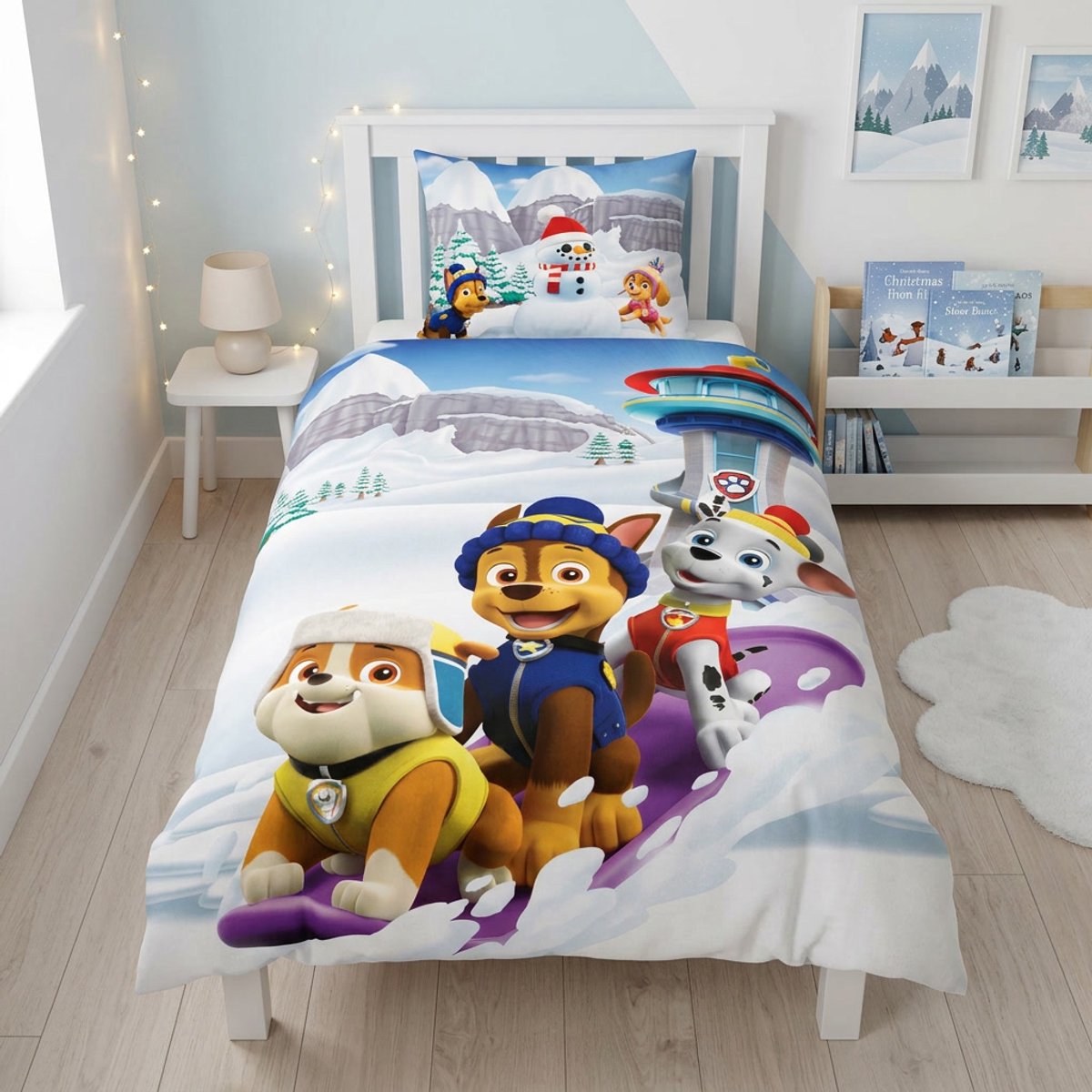 PAW Patrol Dekbedovertrek - Eenpersoons - 140 x 200 cm + 65 x 65 cm - Polyester Flanel