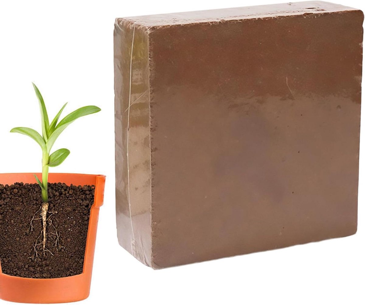 Biologische Potgrond - Tuinaarde Aardeblok - Planten Kweken - Optimale Wortelgroei - 300 g - Natuurlijk