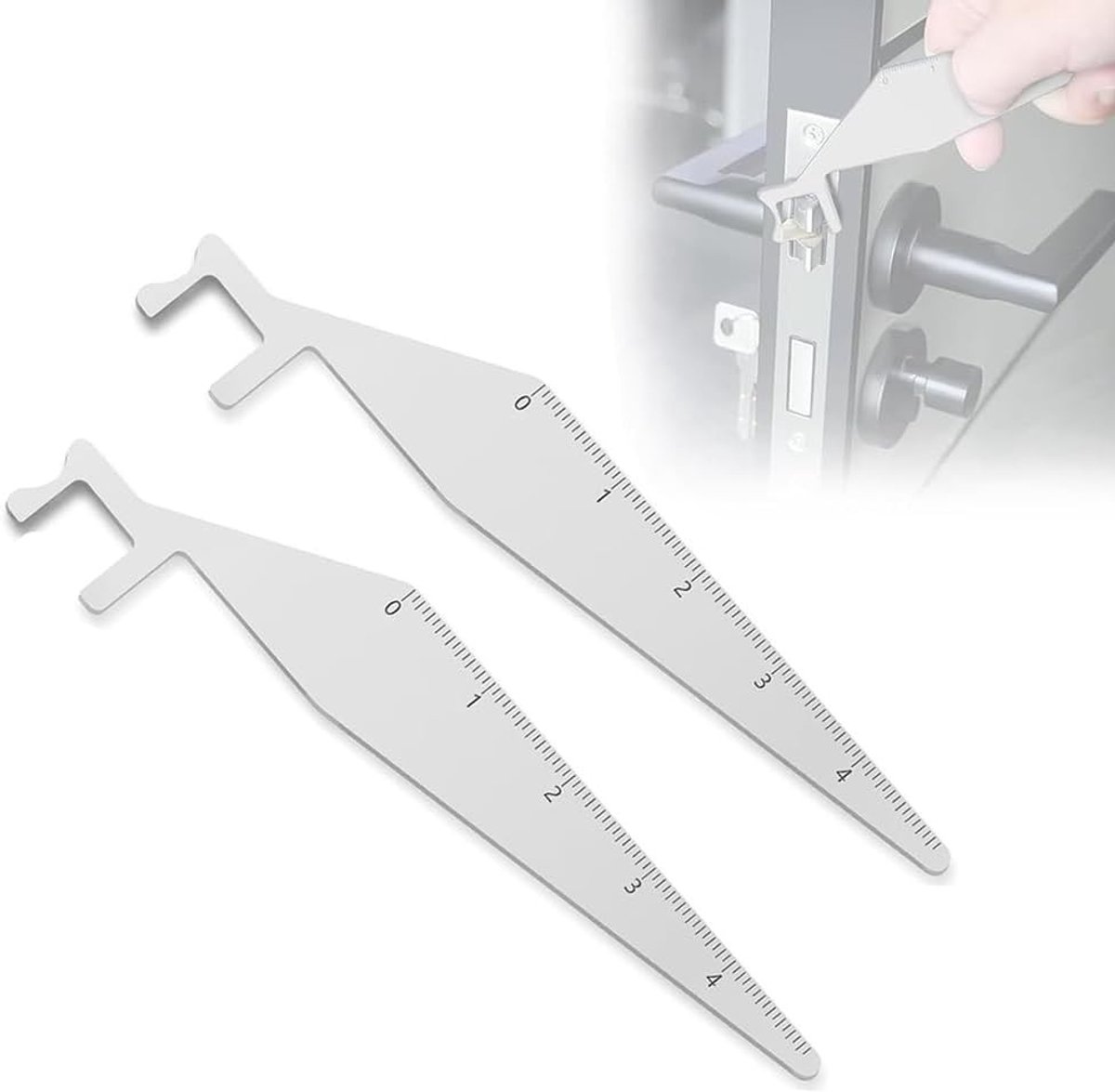 Professionele Lock Picking Set voor Beginners - 2 Stuks Stalen Fire Picks voor Brandweer en Verkeerspolitie, Ideaal voor Training en Oefening