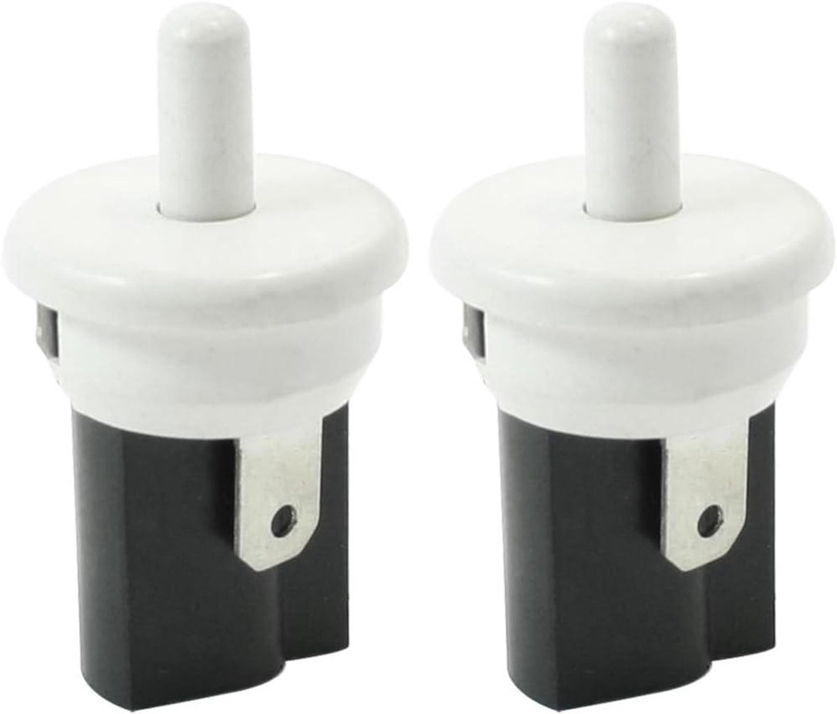 Koelkast Schakelaar - Deur Sensor - Apparaat Reparatie - Momentary SPST NC - 2 Stuks - Wit