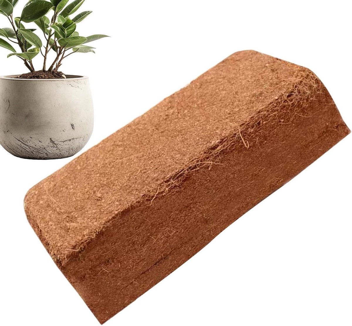 Kokosvezel Potgrond - Kokos Substraat - Planten Kweken - Voorkomt Wortelrot - 300 g - Natuurlijk