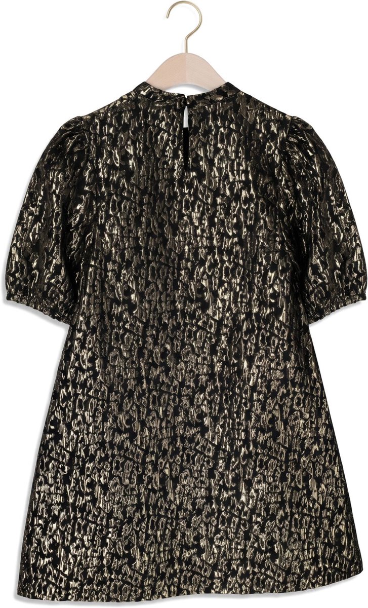 Ai&Ko Nicole Jacquard Pes 402 G Meisjes - Jurk - Zwart - Maat 152