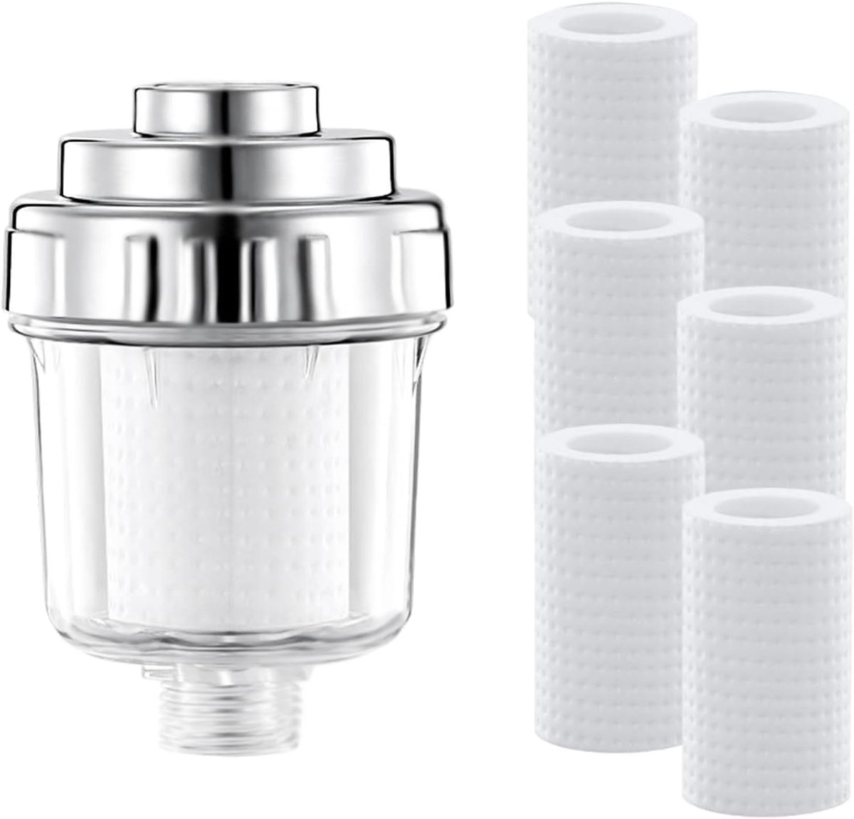 "Allvia® Douche Filter - Waterfilter - Douchekop Filter - Wit - 18cm x 12cm x 10cm