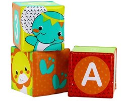 Infantino bad speelgoed kleuren en cijfers blokken set 3 stuks.
