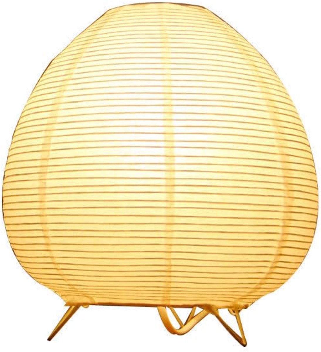 Rijstpapier lampenkap 26 cm - witte papieren lamp - E14-fitting - sfeervolle verlichting voor woonkamer en slaapkamer - ShopVlot