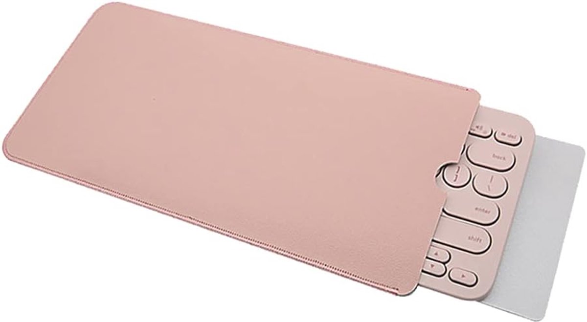 Toetsenbordhoes Compatibel met Logitech K380 - PU Lederen Draagbare Hoes - Bescherming voor Toetsenbord - ShopVlot