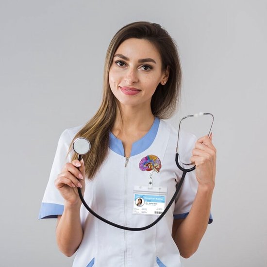 Nurse badge reels set met 8 kaart houders voor verpleegkundigen, zorgprofessionals en ID-kaarten — afbeelding 4