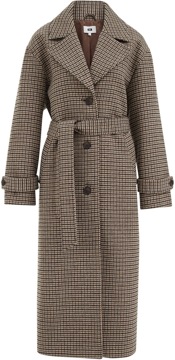 WE Fashion Dames jas van wolmix met print