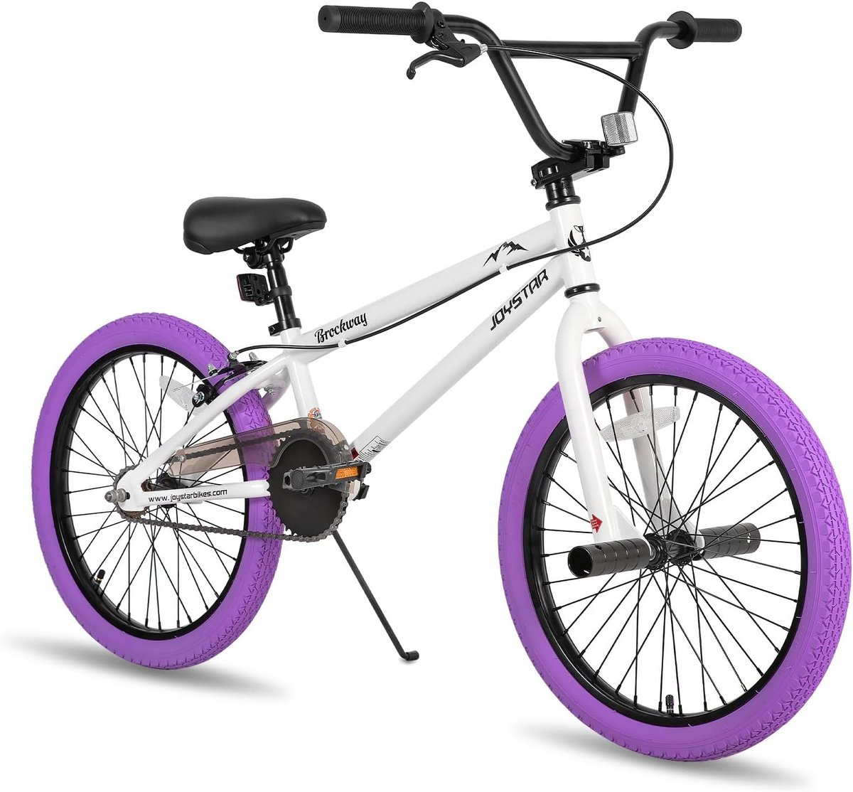 JOYSTAR Gemsbok Freestyle kinderfiets 20 inch voor en van 7-11 jaar 20 inch kinderfietsen met standaard paars