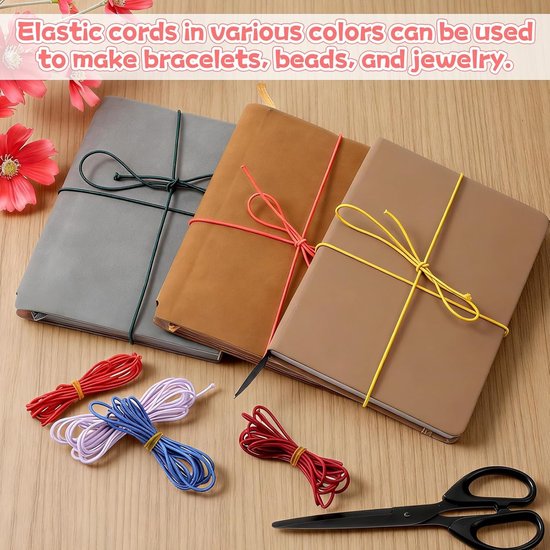 Ronde Elastische Koord 2mm in 20 Kleuren - 2 Yards voor Armband Maken, DIY Creaties en Sieraden Bevestigen — afbeelding 4
