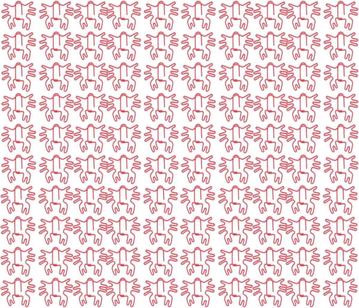Schattige Krabvormige Planner Clips, Grappige Paperclips en Bladwijzers, 100 Stuks voor Kantoor, School en Thuisgebruik