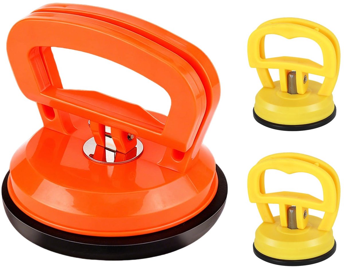 Deuktrekker auto 3 stuks - zuignappen groot en klein - deukreparatieset voor auto en glas - eenvoudig te gebruiken - ShopVlot