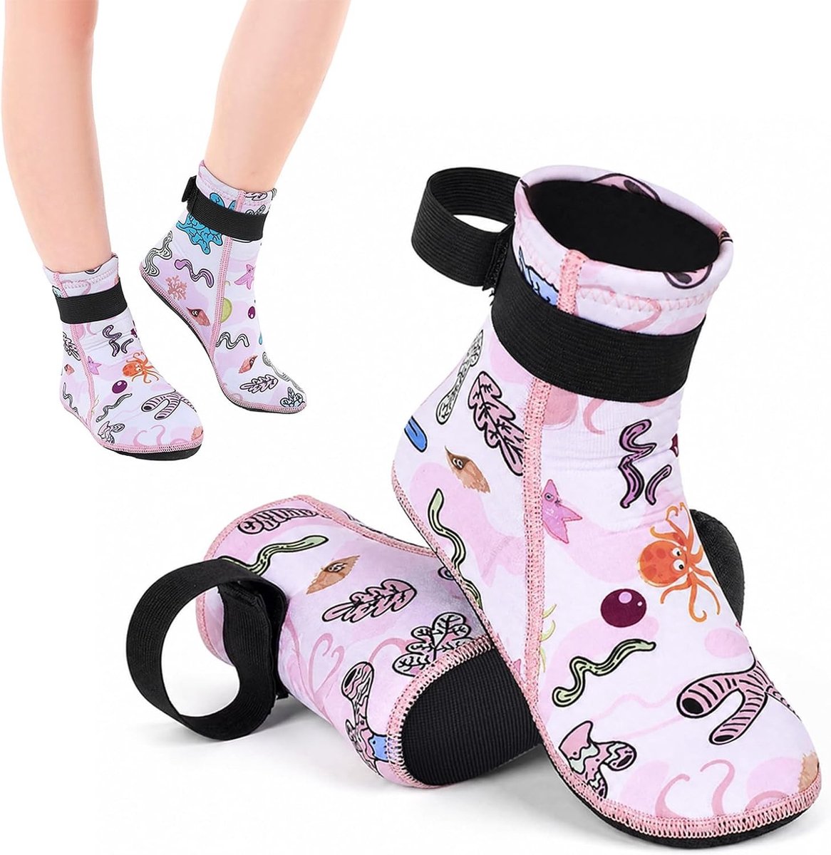 3 mm neopreen zwemsokken voor kinderen en volwassenen, ideale strandschoenen voor zwembad en watersport