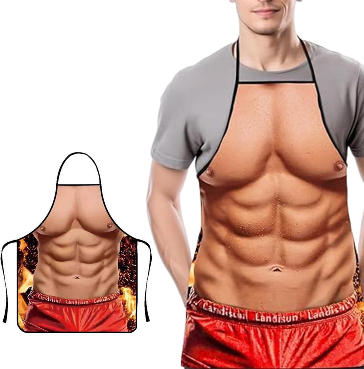 Keukenschort mannen sexy - waterdicht - grappig schort - perfect voor grillen - ShopVlot