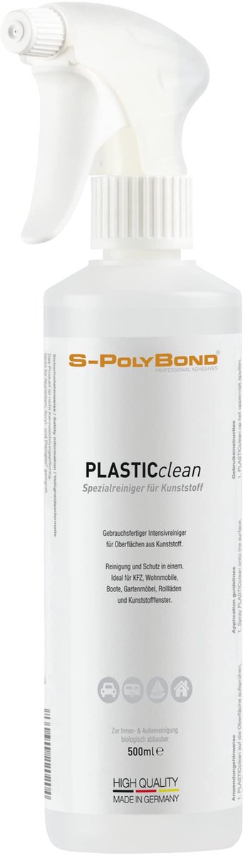 Kunststofreiniger 500ml - PVC-reiniger - Voor binnen en buiten - Ideaal voor raamkozijnen en meubels - ShopVlot