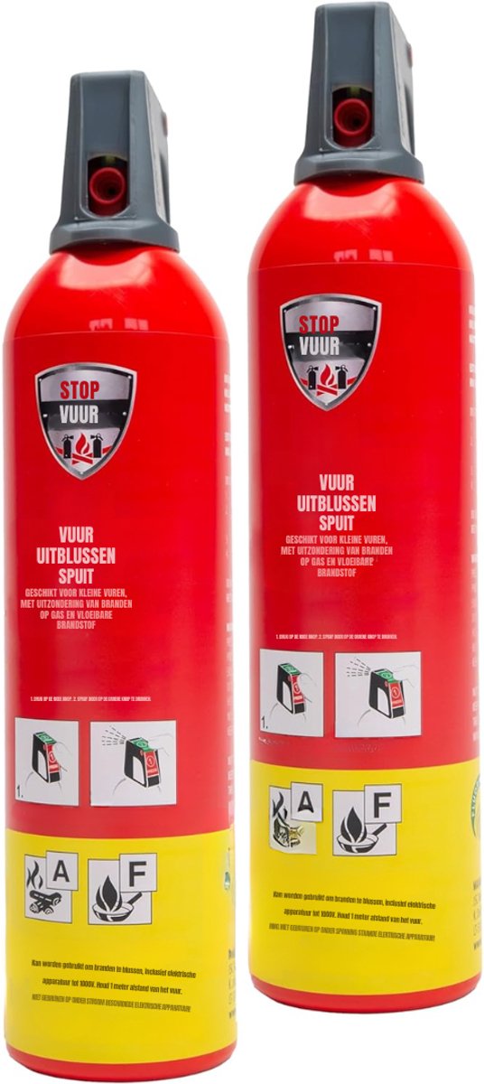 Allvia® Brandblusser Auto - Brandblusser Schuim - Brandblusser - Rood - 40cm x 35cm x 35cm