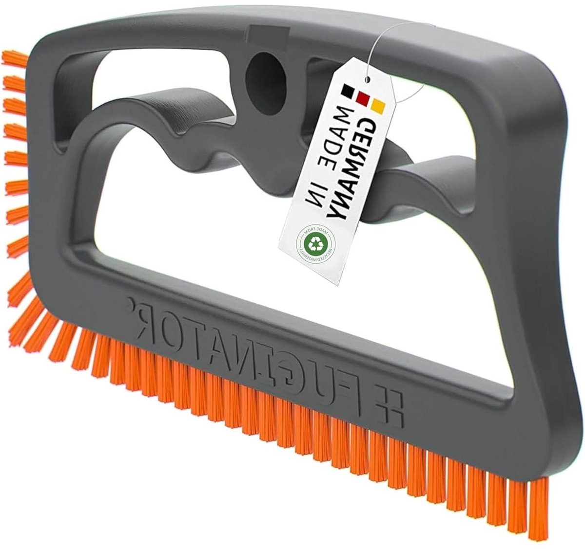 Tegelvoegborstel - Voegenreiniger - Voegen Schoonmaken - Krachtbesparend Werken - 1 x 8 x 5 cm - Grijs/Oranje