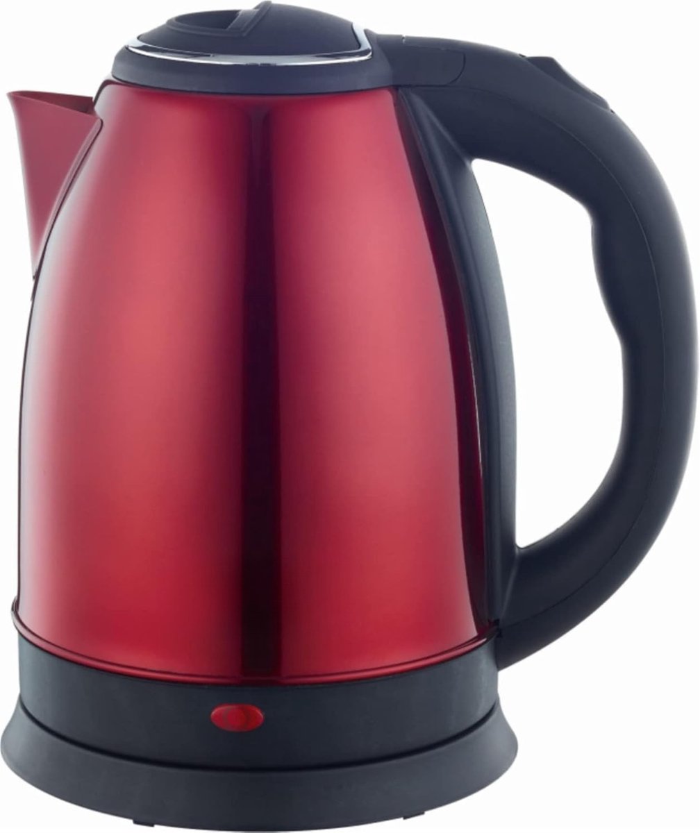 Allvia® Waterkoker Camping - Waterkoker Klein - Waterkoker met Temperatuurregeling - Capaciteit 1,8L - Verwijderbaar en Wasbaar Filter - Rood - 25cm x 19cm x 22cm