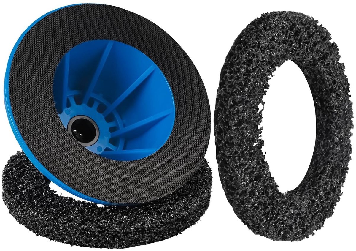 Blauwe Wielnaaf Grinder met 150 mm Schuurkop voor Snelle Velgenreiniging en Roestverwijdering, Ideaal voor Auto's en Motoren