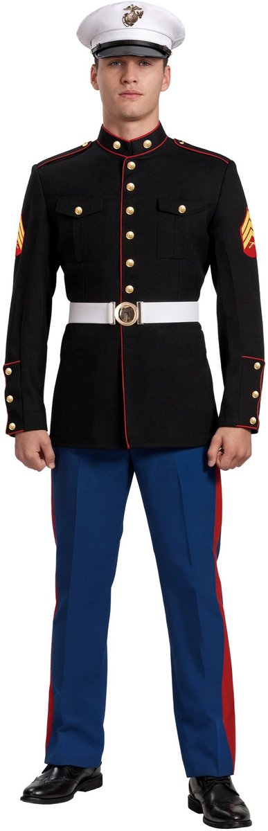 Marine Corps cadet kostuum - Ondode Carnaval Halloween