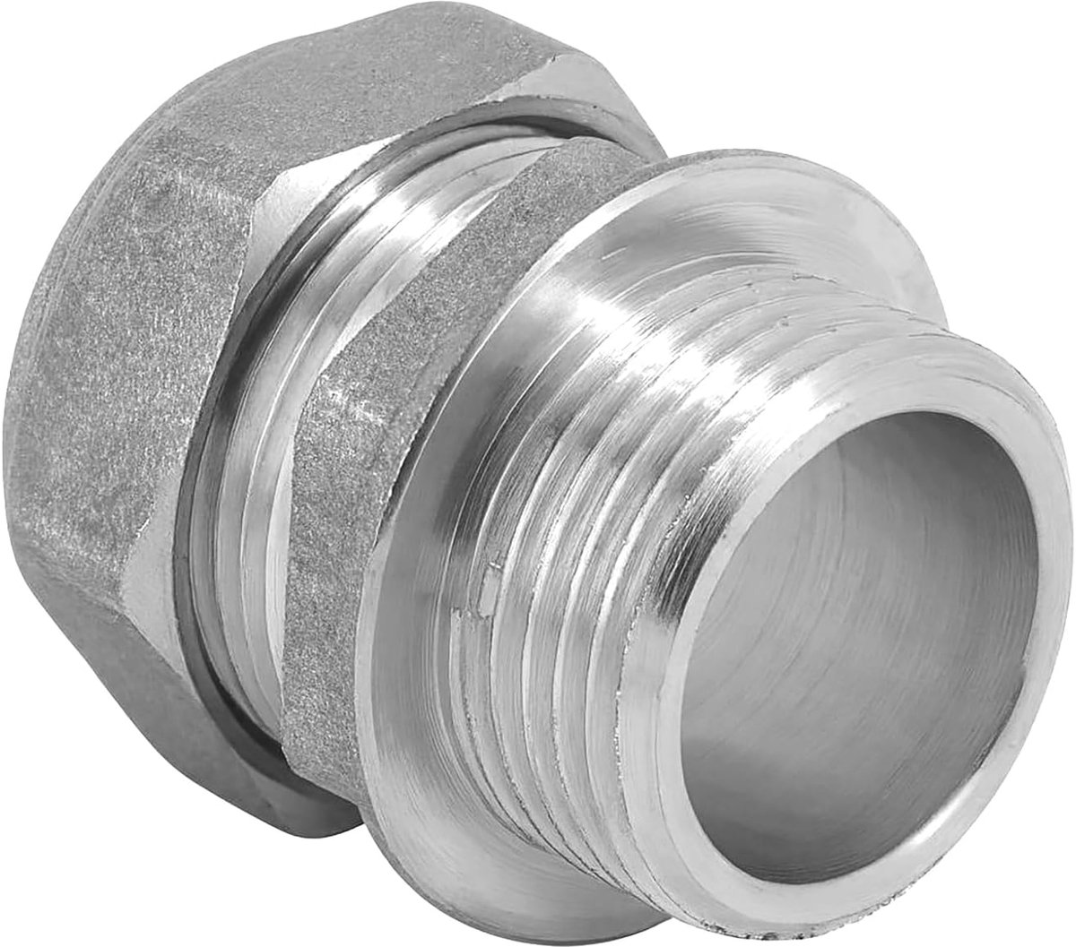 28mm x 3/4 Inch Tapered Male BSP Straight Connector - Brass Compression To Male Thread Fitting - ShopVlot