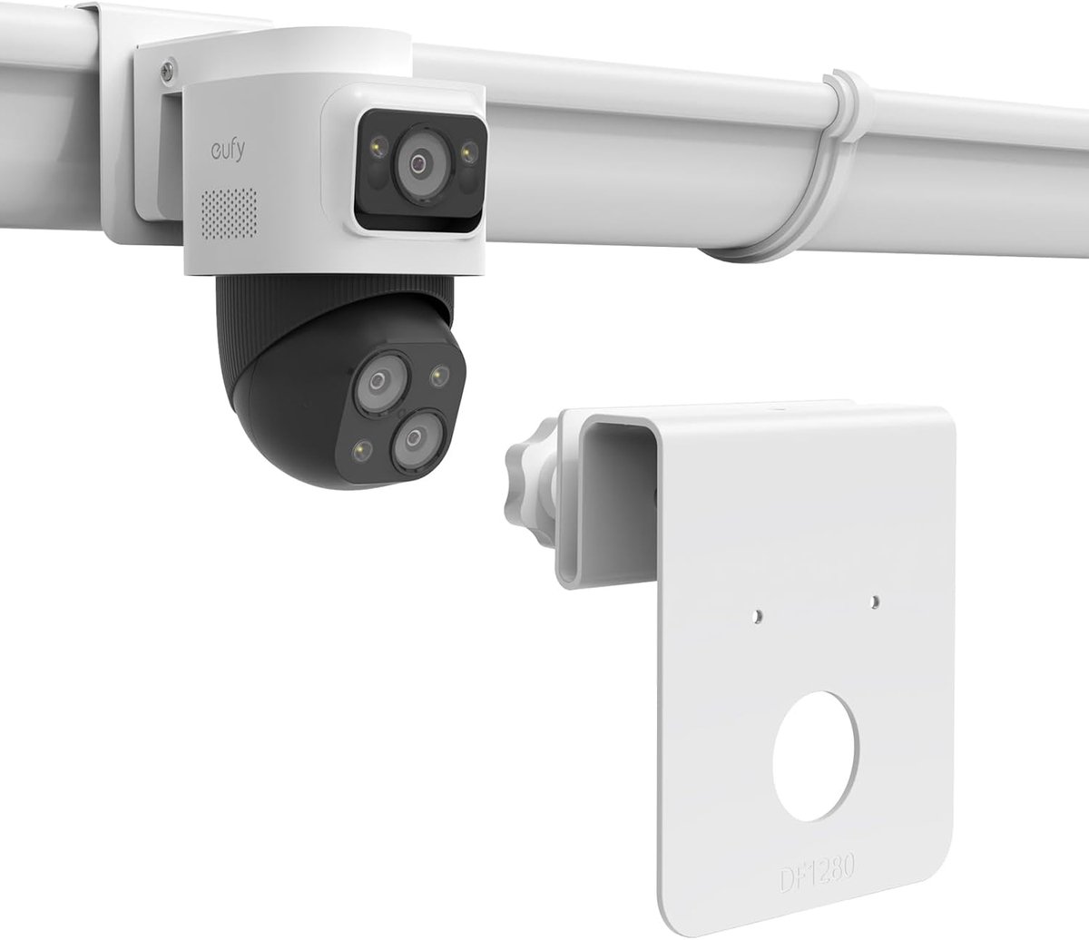 Dakgoothouder voor eufy NVR S4 Max - verstelbare buitencamerahouder - veilige bevestiging - optimale bewakingshoek - ShopVlot
