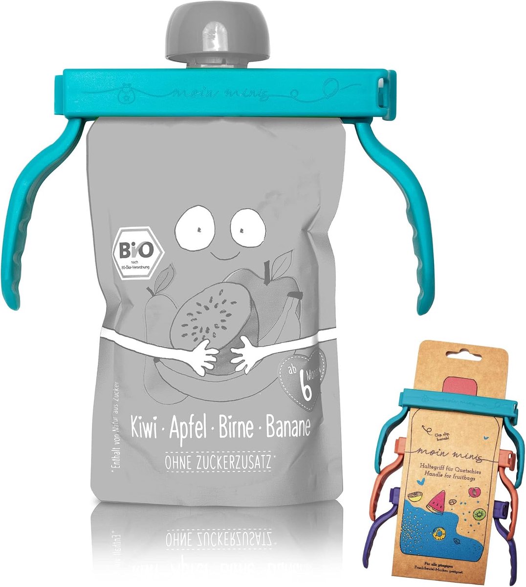 Hand Grip for Squeeze Tube/Fruit Bag/Squeeze Bag, Baby Children's Food, Universal, Bag Clamp - ShopVlot