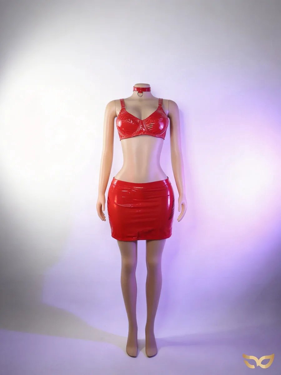 MySecretNL Cosplay Latex - Rollenspel kleding - Rood - Dames
