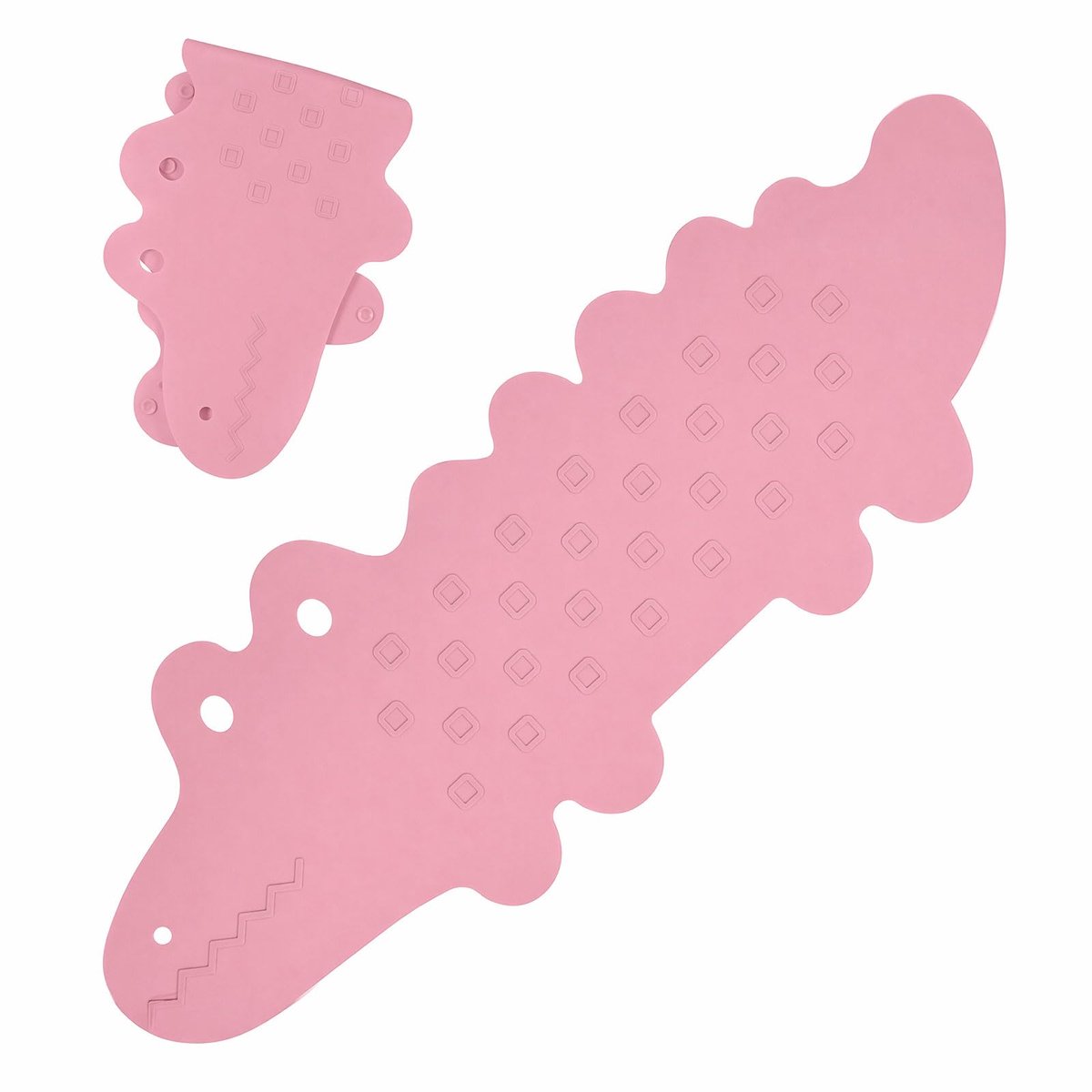 Badmat 95 x 34,5 cm - Roze krokodil - Met 185 zuignappen - Veilig en schattig voor de badkamer - ShopVlot
