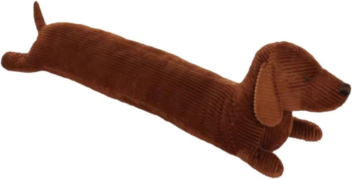 Decoratieve tochtstrip van 91 cm voor deuren en ramen, geluiddempende tochtstopper met gewogen ontwerp en ophanglussen voor optimale isolatie